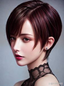 一侧露耳一侧长短发_不对称时尚，干练又个性