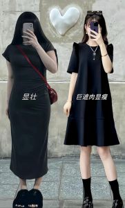 胸大腰粗胯宽适合穿什么衣服_高腰连衣裙显身材，宽松上衣配修身裤扬长避短