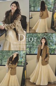 奶茶色半身裙配什么上衣_温柔百搭，时尚显气质