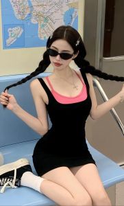 4款适合穿吊带扎的夏日甜酷发型_个性短发甜美波波头，潮流必备！