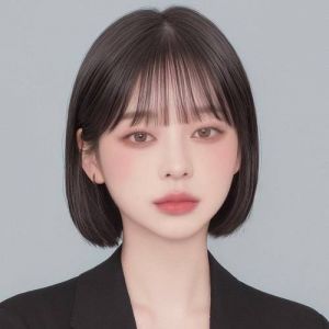 比妹妹头长一点的发型_显萌清新，适合年轻女孩的时尚发型