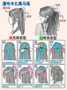 头绳绑住头发末端的发型_简单多变，日常必备