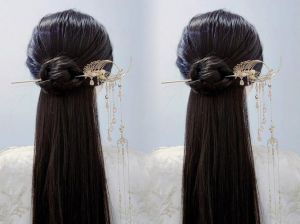 簪子怎么盘头发简单古风_传统新潮，一周不重样