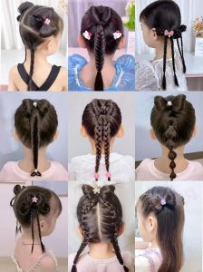 无绳扎头发教程_手指缠绕或笔辅助盘发髻，干发持久显个性