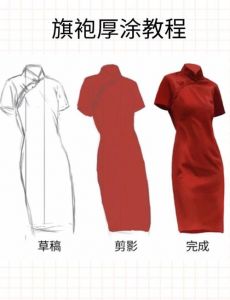 柚子猫黑旗袍最简单三个步骤_柚子猫黑旗袍cosplay，优雅神秘，时尚达人