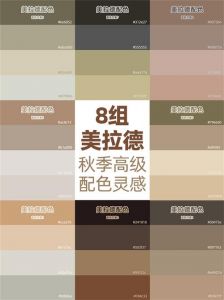 美拉德色系最佳配色表_多彩搭配显时尚高级