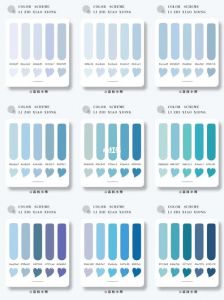 海蓝色的三个高级配色_春夏配白米，秋冬搭暖色，尽显优雅气质！