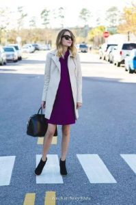 紫红色裙子配什么颜色外套好看_紫红裙配不同外套，百变风格轻松穿