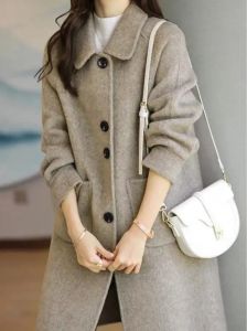 短中长款带领毛呢外套搭配_显瘦百搭，秋冬时尚必备！