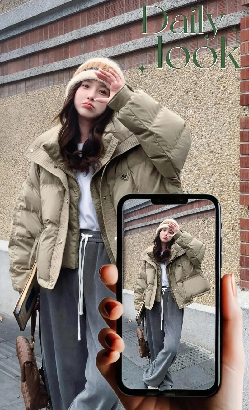 米卡其色羽绒服搭配_米卡其羽绒服百搭时尚，多种搭配风格推荐！