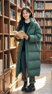 绿羽绒服搭配什么裤子_不同裤子打造多重风格