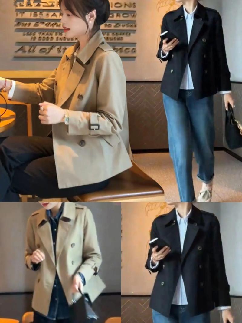 短大衣怎么搭配下装_冬日短大衣配白裤显高显气质