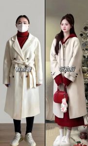 奶杏色大衣怎么搭配下装_奶杏大衣配裤，休闲通勤皆好看！