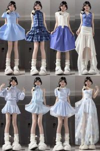 甜妹夏天穿搭_棒球帽+清新色，蕾丝蝴蝶结元素，清新活力！