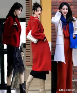 红黑白配色穿搭怎么样_红黑白显瘦搭，黄皮年会通勤佳