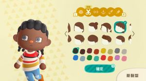 动物森友会流行最佳发型8款_流行多色长发，经典黑卷马尾短发