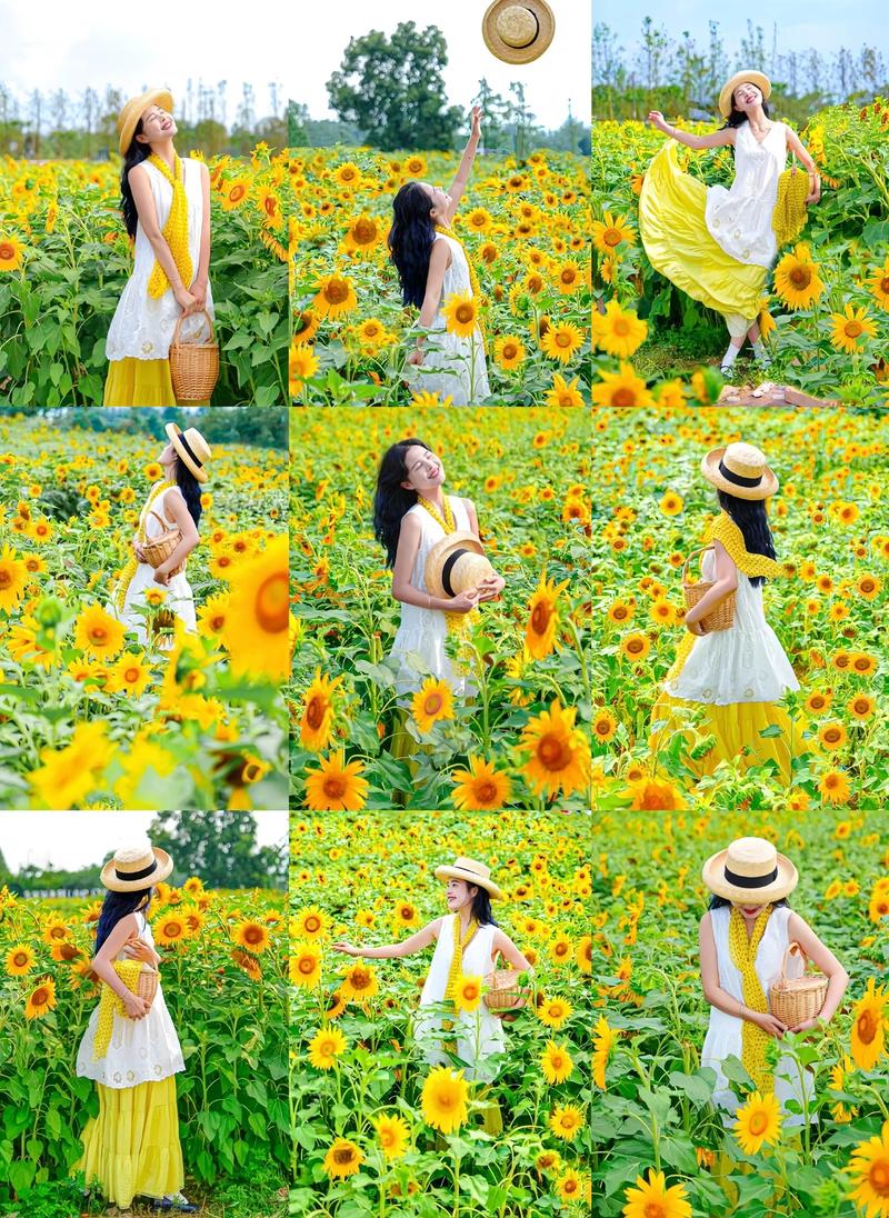 向日葵拍照姿势大合集一看就会_美照轻松拍 向日葵拍照姿势大合集一看就会_美照轻松拍