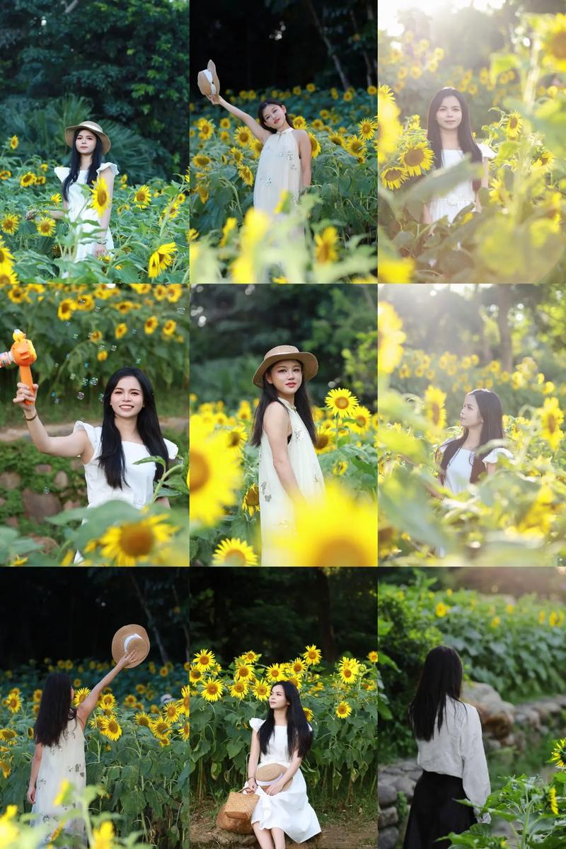 向日葵拍照姿势大合集一看就会_美照轻松拍 向日葵拍照姿势大合集一看就会_美照轻松拍