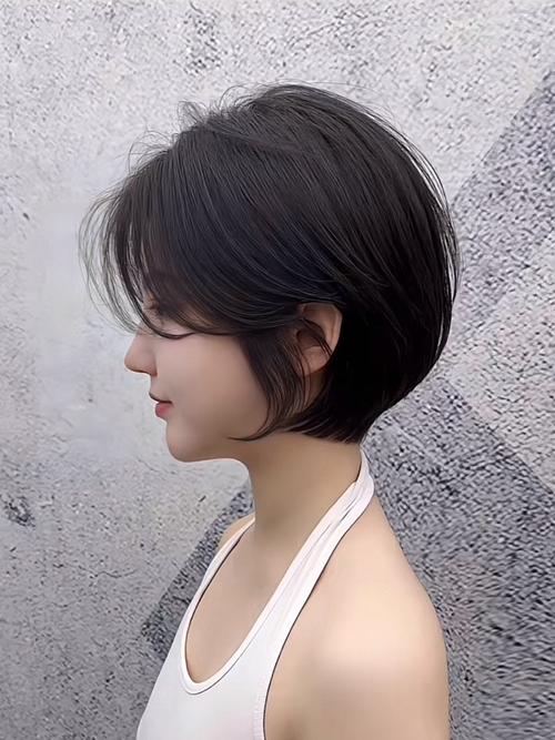 妞妞短发造型清爽_波波头森系韩式公主切