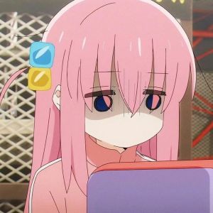 孤独摇滚波奇酱头发颜色_粉色摇滚少女，反差萌吉他手