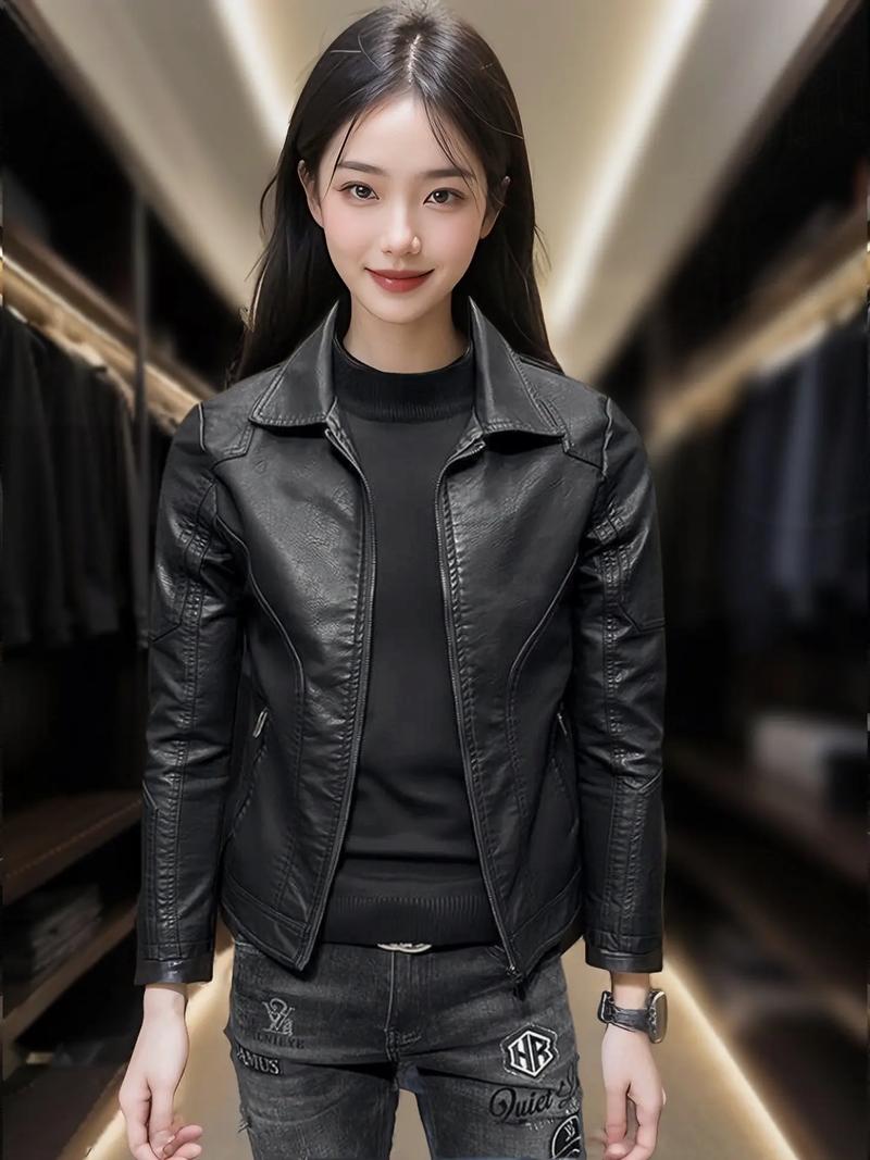 皮衣配什么发型_冬季皮衣靴子搭对发型更靓,高马尾显干练,低马尾展温柔,丸子头甜美,侧分卷发性感 皮衣配什么发型_冬季皮衣靴子搭对发型更靓,高马尾显干练,低马尾展温柔,丸子头甜美,侧分卷发性感