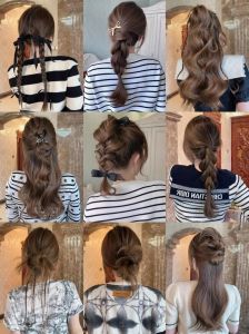 用两个皮筋扎好看的头发_双皮筋马尾辫升级法，甜美又干练！