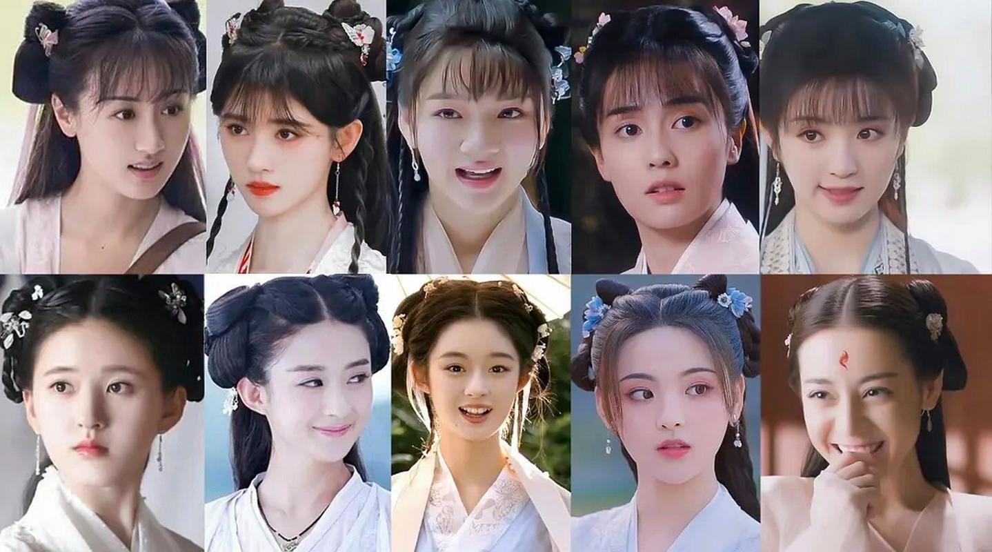 双髻丫鬟发型_宋朝丫鬟双髻，梳法简单，现代女星造型需谨慎