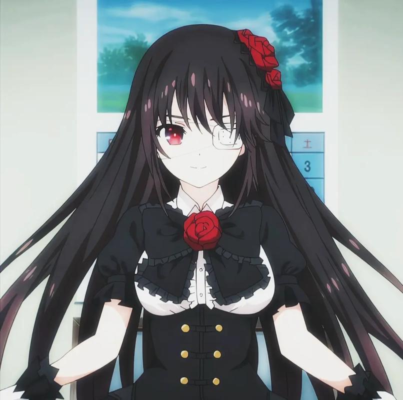 时崎狂三的发型与发色是什么_狂三黑双马尾异色瞳，哥特萝莉风太迷人！