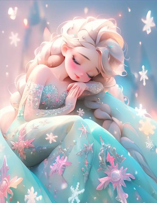 艾莎公主的发型_银发冰晶,冰雪魔法象征 艾莎公主的发型_银发冰晶,冰雪魔法象征