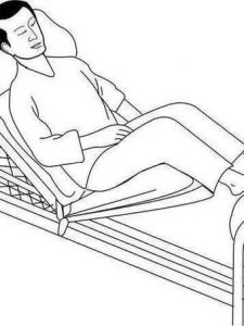 半坐卧位姿势_调好体位促康复