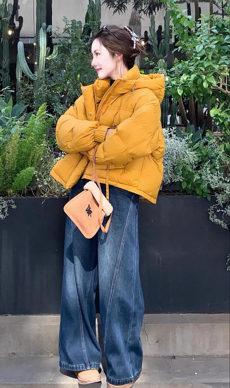 黄棉袄配什么裤子_显层次又时尚