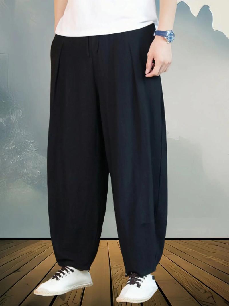 大裆裤配什么上衣好看_大裆裤百搭！配T恤衬衫卫衣，穿出时尚感